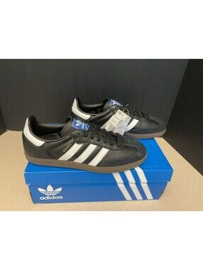 New! Men’s Adidas Originals Samba OG Black/White/Gum Athletic Shoes. Size 7.
